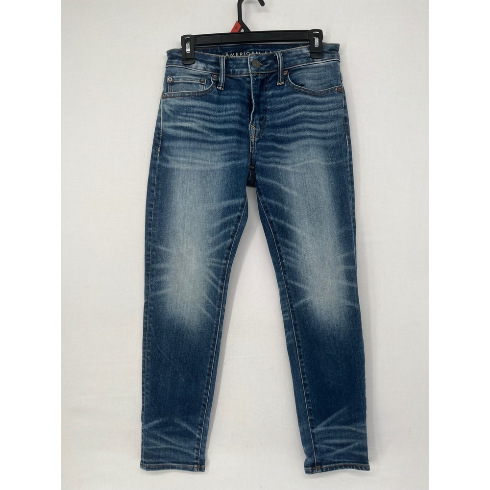 American Eagle Athletic Skinny Jeans Mens 31x27 Blue Airflex+ Real Good Denim